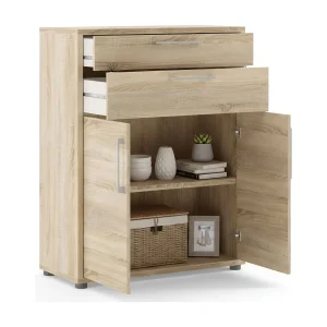 Agra dressoir, Woonkamerbuffet, Woonkamerdressoir, Keukenkast, 89×40 h113 cm, Eiken Agra dressoir, Woonkamerbuffet, Woonkamerdressoir, Keukenkast, 89×40 h113 cm, Eiken
