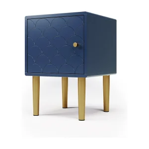 2 Nachttafels 35×35×46.5cm met verstelbare deur en laad – Spaanplaat – blauw 2 Nachttafels 35×35×46.5cm met verstelbare deur en laad – Spaanplaat – blauw