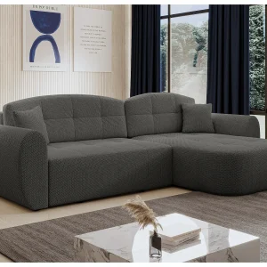 AX LIVING Hoekbank Nubio 282 cm grijs met slaapfunctie AX LIVING Hoekbank Nubio 282 cm grijs met slaapfunctie