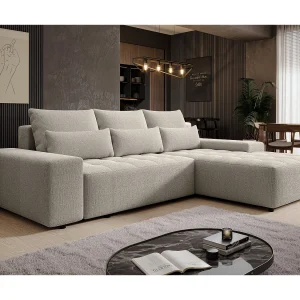 AX LIVING Hoekbank Alvorada 280 cm crème met slaapfunctie AX LIVING Hoekbank Alvorada 280 cm crème met slaapfunctie