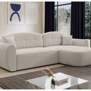 AX LIVING Hoekbank Nubio 282 cm beige met slaapfunctie AX LIVING Hoekbank Nubio 282 cm beige met slaapfunctie