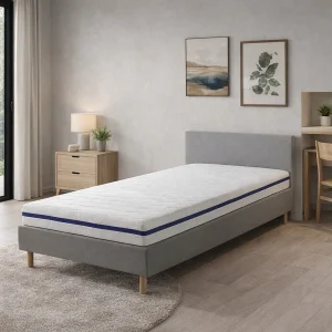 Ademende schuimrubberen matras 90X160 LOA, Hoogte 11 CM, Afneembaar, ergonomisch en aanpasbaar. Ademende schuimrubberen matras 90X160 LOA, Hoogte 11 CM, Afneembaar, ergonomisch en aanpasbaar.