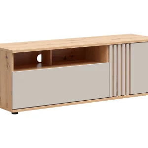 1-deurs TV-meubel met 1 lade 135 cm Ezra Kasjmier en Hout 1-deurs TV-meubel met 1 lade 135 cm Ezra Kasjmier en Hout