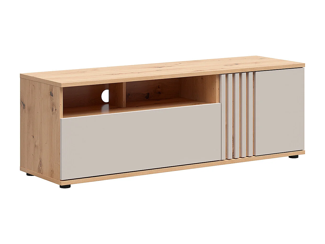 1-deurs TV-meubel met 1 lade 135 cm Ezra Kasjmier en Hout