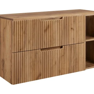 Badkamerkastje, Craft eikenhout, 80 (60 + 20) x 58,6 x 46 cm