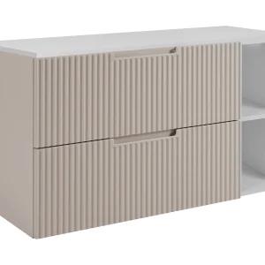 Badkamerkastje, kasjmier/wit, 100 (80 + 20) x 58,6 x 46 cm Badkamerkastje, kasjmier/wit, 100 (80 + 20) x 58,6 x 46 cm
