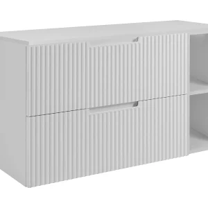 Badkamerkastje, wit, 100 (80 + 20) x 58,6 x 46 cm Badkamerkastje, wit, 100 (80 + 20) x 58,6 x 46 cm