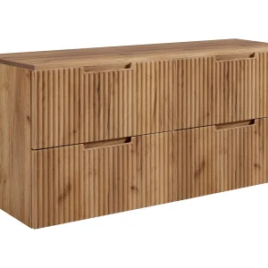 Badkamerkastje, Craft eikenhout, 160 (2 x 80) x 58,6 x 46 cm