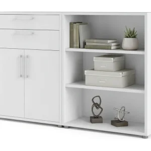 Albinea dressoir, Woonkamerbuffet, Woonkamerdressoir, Keukenkast, 178×40 h113 cm, Wit Albinea dressoir, Woonkamerbuffet, Woonkamerdressoir, Keukenkast, 178×40 h113 cm, Wit