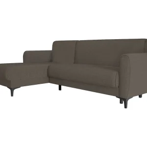 Dmora Slaapbank met Chaise Longue Angel 153×230 cm Zwart, Opbergruimte Reversibel, Click-clack Opening Dmora Slaapbank met Chaise Longue Angel 153×230 cm Zwart, Opbergruimte Reversibel, Click-clack Opening