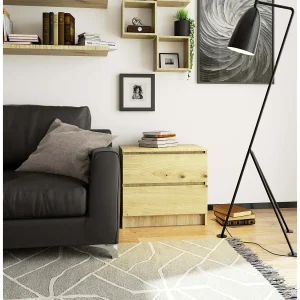Artisan Eiken Ladeblok – 2 Lades, 60cm Breed – Zelfbouwmeubel met ABS Afwerking en Veiligheidsblokkering Artisan Eiken Ladeblok – 2 Lades, 60cm Breed – Zelfbouwmeubel met ABS Afwerking en Veiligheidsblokkering