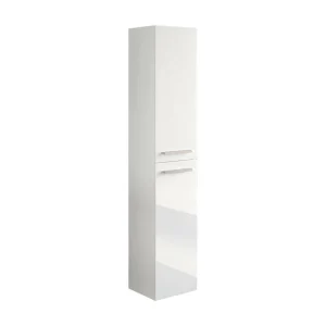 Dmora Kolomkast Alexandria 25x30x150h cm Wit Glanzend 2 Verstelbare Planken, Draaideur Dmora Kolomkast Alexandria 25x30x150h cm Wit Glanzend 2 Verstelbare Planken, Draaideur