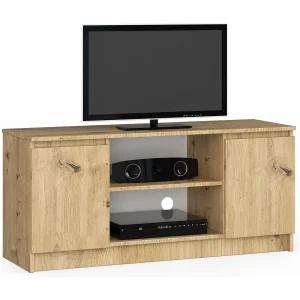 Artisan Eiken Staande RTV Kast K120 – 2 Deuren 1 Plank, 120cm Brede Matfront Artisan Eiken Staande RTV Kast K120 – 2 Deuren 1 Plank, 120cm Brede Matfront