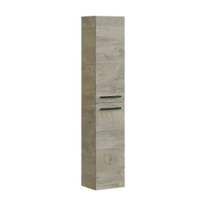 Dmora Kolomkast Alexandria 25x30x150h cm Bruine Eik 2 Verstelbare Planken, Deur Open Dmora Kolomkast Alexandria 25x30x150h cm Bruine Eik 2 Verstelbare Planken, Deur Open