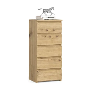 Ladekast CL5 met 5 Lades / AKORD Furniture Factory / Artisan Eik / 40 x 92 x 35 cm