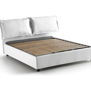 Talamo Italia Frans Bed Agnese Wit, Afneembare Hoes, Opslagruimte, Matrasmaat 140×190 cm – Made in Italy Talamo Italia Frans Bed Agnese Wit, Afneembare Hoes, Opslagruimte, Matrasmaat 140×190 cm – Made in Italy