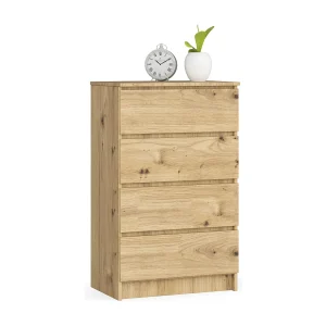 Ladekast K60 met 4 Lades / AKORD Furniture Factory / Artisan Eik / 60 x 99 x 40 cm