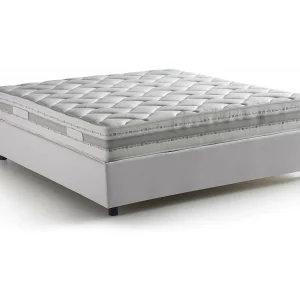 Italia Bed Frans Stijl Alessia Wit Inclusief Matras, Afneembaar, Met Opbergruimte Made in Italy