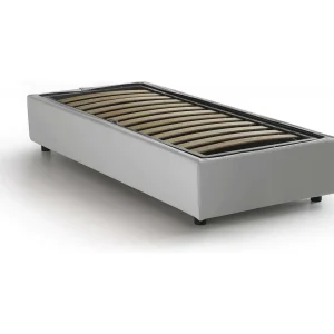 Talamo Italia Eenpersoonsbed Ambra Wit met Opbergruimte Matrasmaat 80×190 cm, Inclusief Lattenbodem Made in Italy