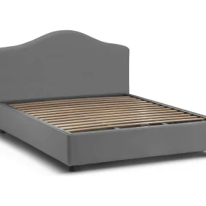 Talamo Italia Tweepersoonsbed Angiolina Grijs, Afneembare Bekleding, Opbergruimte, Matrasmaat 160×190 cm Made in Italy