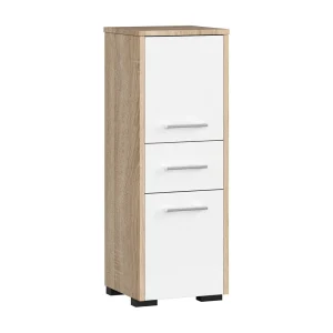 Badkamerkast FIN / AKORD Furniture Factory / Sonoma Eik – Wit / 30 x 85 x 30 cm Badkamerkast FIN / AKORD Furniture Factory / Sonoma Eik – Wit / 30 x 85 x 30 cm