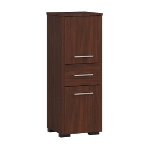 Badkamerkast FIN Kolomkast 30cm met 2 Deuren en 1 Lade 85cm Wenge Mat Badkamerkast FIN Kolomkast 30cm met 2 Deuren en 1 Lade 85cm Wenge Mat