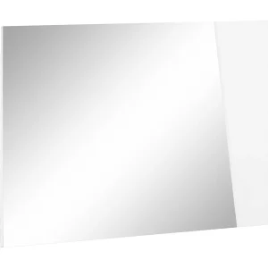 Dmora Spiegel Alessio 2x60h cm Wit Glanzend, Houtstructuur en Glas, Made in Italy Dmora Spiegel Alessio 2x60h cm Wit Glanzend, Houtstructuur en Glas, Made in Italy