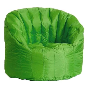 Allos fauteuil, draagvermogen 90 kg, gemaakt in Italië, 80x80x80h cm, groen, frame van stof, vulling polystyreen parels Allos fauteuil, draagvermogen 90 kg, gemaakt in Italië, 80x80x80h cm, groen, frame van stof, vulling polystyreen parels