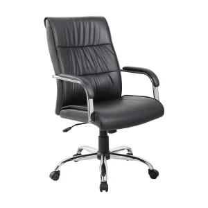 Ballarat bureaustoel, Executive fauteuil met armleuningen, Ergonomische bureaustoel, 69x60h105/115 cm, Zwart Ballarat bureaustoel, Executive fauteuil met armleuningen, Ergonomische bureaustoel, 69x60h105/115 cm, Zwart