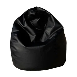 Alez poef, Multifunctionele fauteuil, Zitzak, Voetenbank poef, Made in Italy, 70×70 h110 cm, Zwart