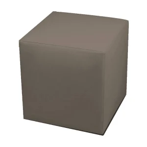 Accumoli poef, Multifunctionele fauteuil, Zitzak, Voetenbank poef, Made in Italy, 40×40 h42 cm, Taupe