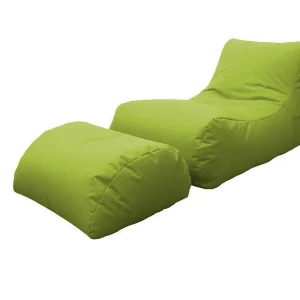 Alton poef, Multifunctionele fauteuil, Zitzak, Voetenbank poef, Made in Italy, 120×80 h60 cm, Groen Alton poef, Multifunctionele fauteuil, Zitzak, Voetenbank poef, Made in Italy, 120×80 h60 cm, Groen