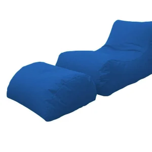 Alton poef, Multifunctionele fauteuil, Zitzak, Voetenbank poef, Made in Italy, 120×80 h60 cm, Blauw Alton poef, Multifunctionele fauteuil, Zitzak, Voetenbank poef, Made in Italy, 120×80 h60 cm, Blauw
