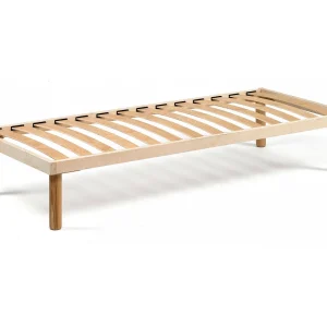Talamo Italië Netwerkbed Eenpersoons en Half Amira 190×120 cm Bruin Natuur Max. Gewicht 90 kg, Poothoogte 31 cm Made in Italy