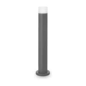 Antracietkleurige metalen tuinpaal met diffuser van acryl Antracietkleurige metalen tuinpaal met diffuser van acryl