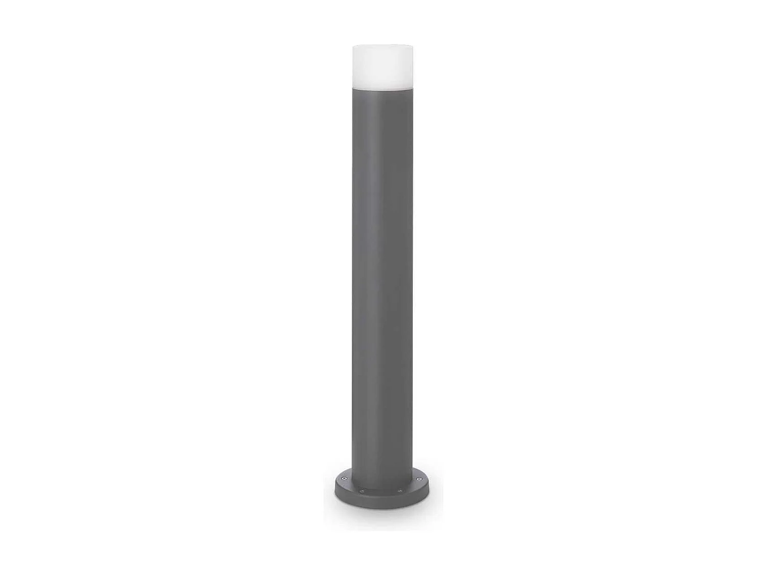 Antracietkleurige metalen tuinpaal met diffuser van acryl