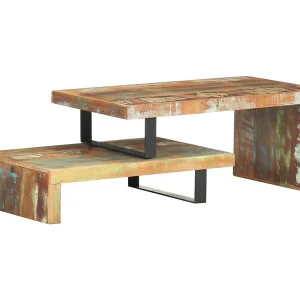 2-delige Salontafelset massief gerecycled hout 2-delige Salontafelset massief gerecycled hout