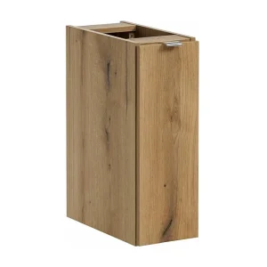 Badkamer opbergmeubel VANO – 1 deur – Eikenkleur – B20 × D57 × H39 cm – Hangend