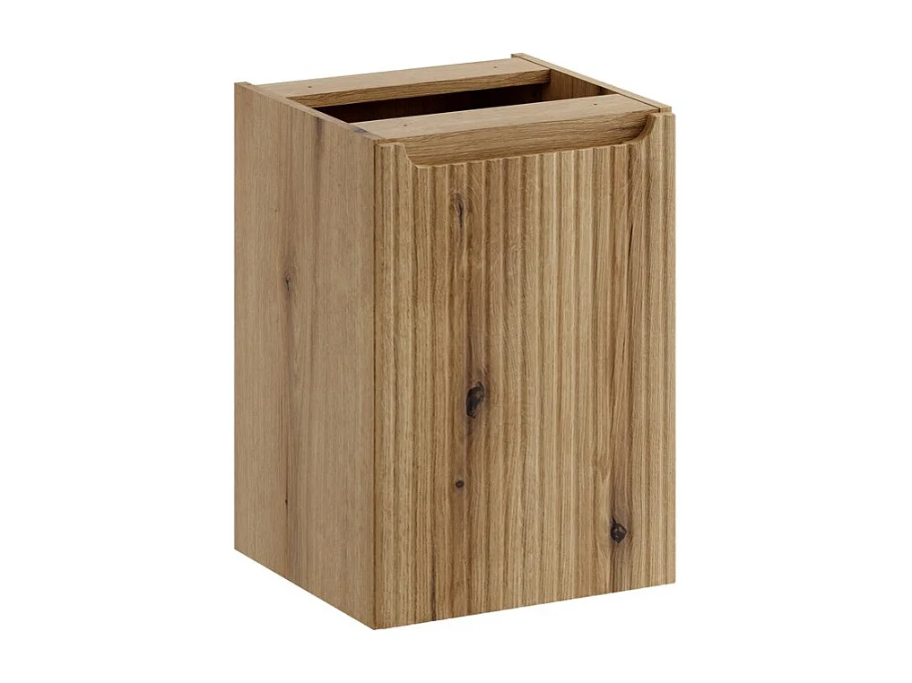 Badkamermeubel VANO 40 cm eiken zwevend met wasmand