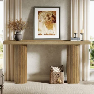 160 cm extra lange consoletafel, rechthoekige haltafel, salontafel achter de bank 160 cm extra lange consoletafel, rechthoekige haltafel, salontafel achter de bank