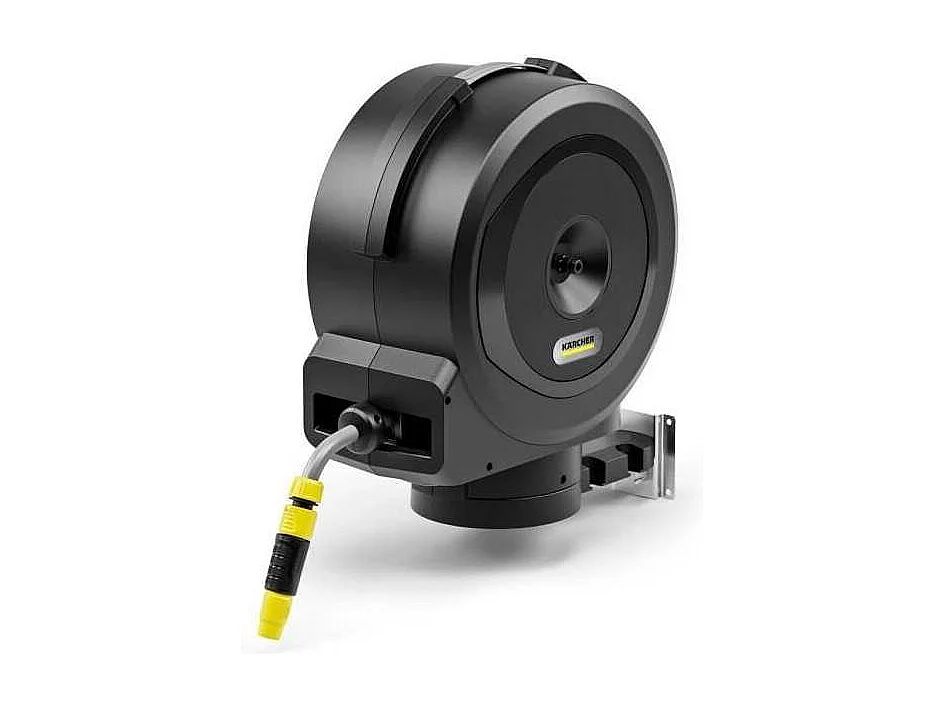 Automatische wandhaspel KARCHER HBX 4.20 met 20 m slang, 180° draaibaar, UV- en vorstbestendig, gebruiksklaar
