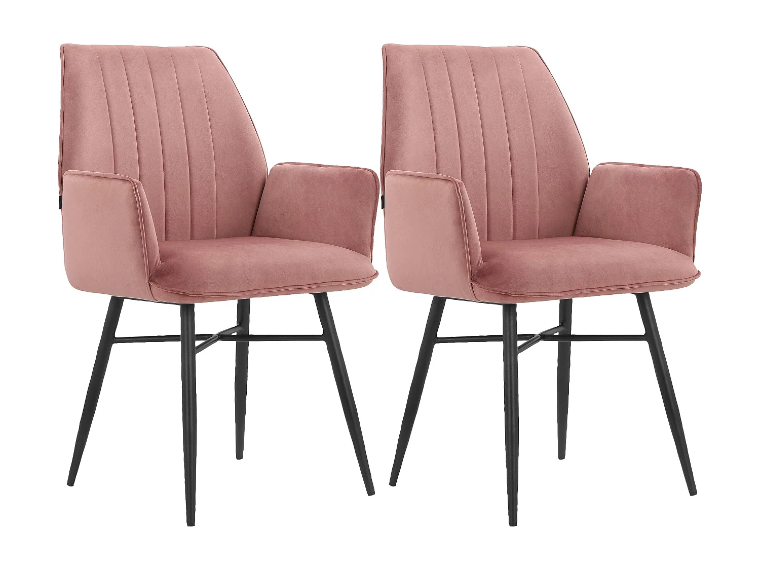 Anzo Eetkamerstoel 2pk Roze