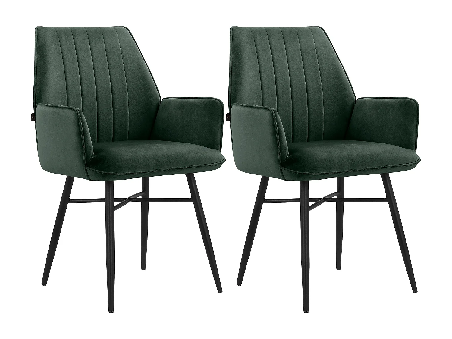 Anzo Eetkamerstoel 2pk Donkergroen