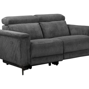2Seater Sofa met 1 elektrische fauteuil in stof antraciet 2Seater Sofa met 1 elektrische fauteuil in stof antraciet