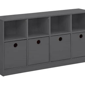 Boekenkast 4 Laden Grijs