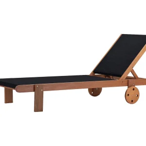 Ligbed houten ligstoel hardhout "Saïgon" – Maple – Zwart Ligbed houten ligstoel hardhout "Saïgon" – Maple – Zwart