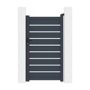 Tuinpoort tuindeur aluminium "Bastien" – 100 x 176 cm – Antraciet Tuinpoort tuindeur aluminium "Bastien" – 100 x 176 cm – Antraciet