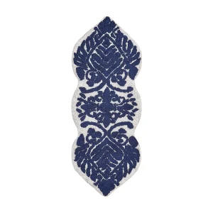 Badmat katoen blauw 150 x 60 cm CANBAR Badmat katoen blauw 150 x 60 cm CANBAR