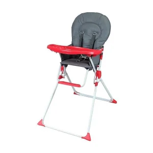 BAMBISOL vaste kinderstoel Grijs en rood – PVC zitting – Uitneembare en verstelbare lade BAMBISOL vaste kinderstoel Grijs en rood – PVC zitting – Uitneembare en verstelbare lade