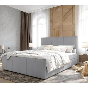 AX LIVING Boxspring met opbergruimte Levente 180×200 grijs AX LIVING Boxspring met opbergruimte Levente 180×200 grijs